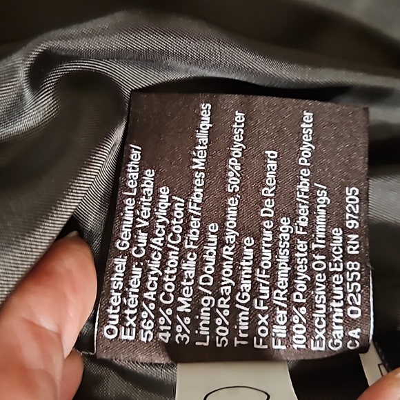 Danier Leather/Fabric/Real Fur Jacket - Picture 15 of 15